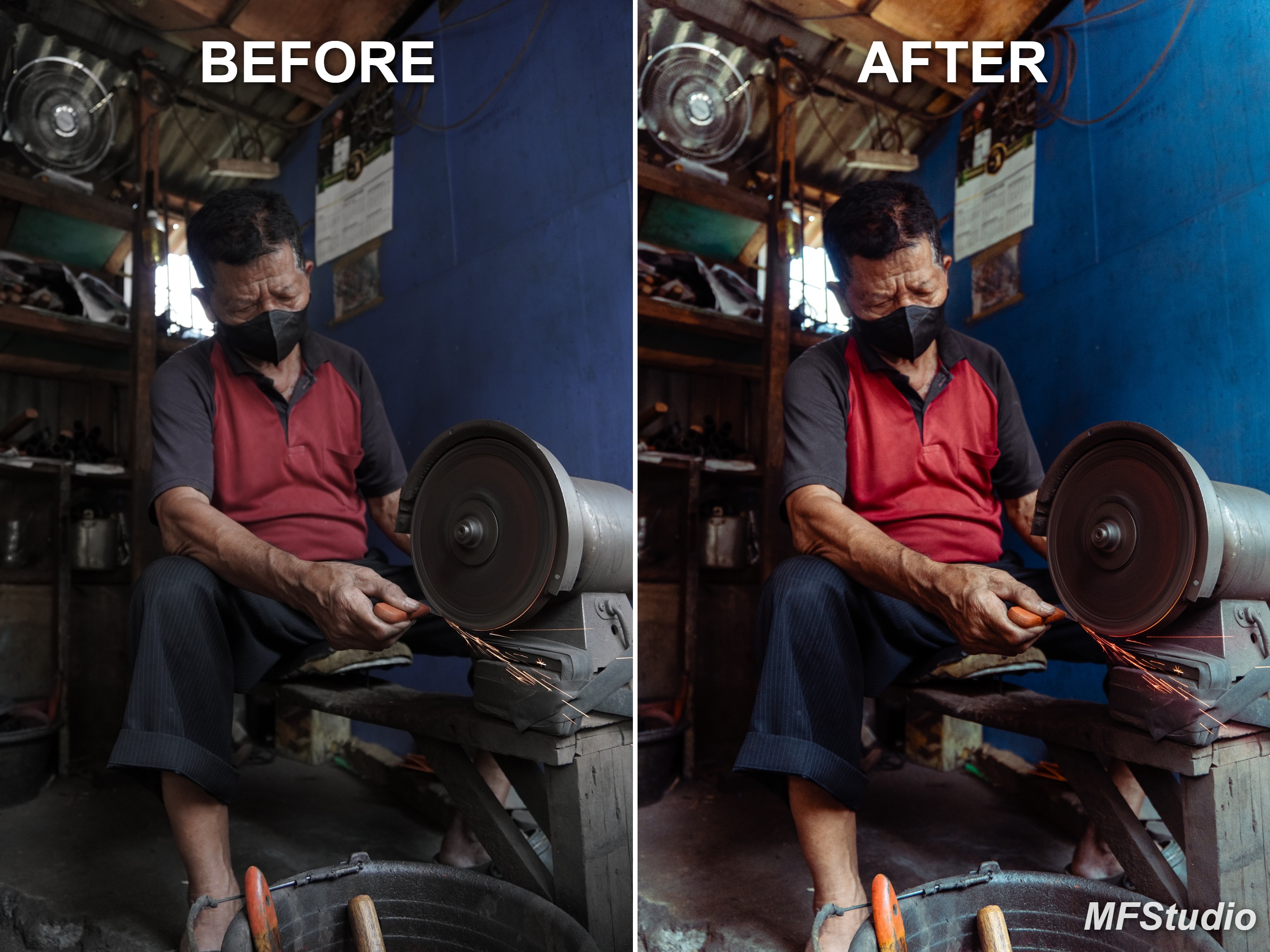 Color Grading Before After